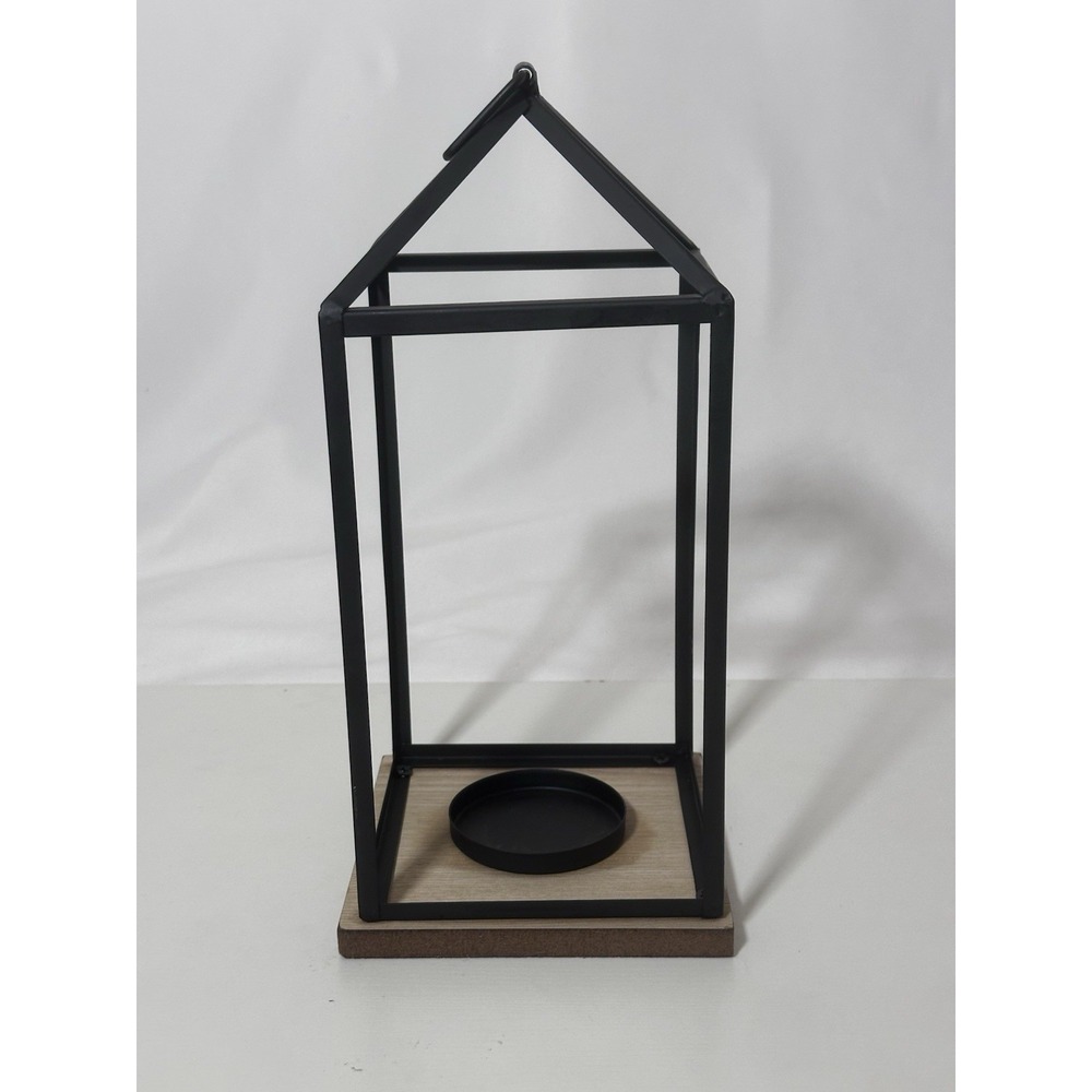 decorative open-frame metal lantern